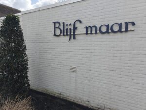 Afbeelding muur Blijf maar na reiniging 2