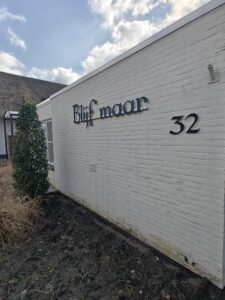 Afbeelding muur Blijf maar na reiniging